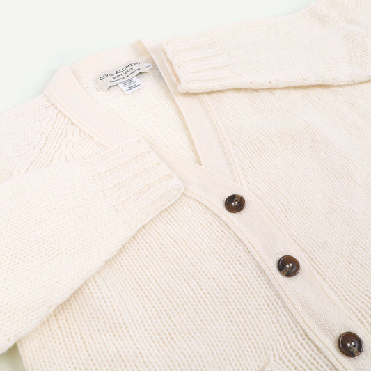 Vee Cardigan - Snow White