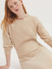 Knit Dress with Sleeves - Terracotta Ecru Pointelle