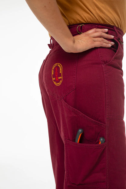 Construction Pant - Burgundy