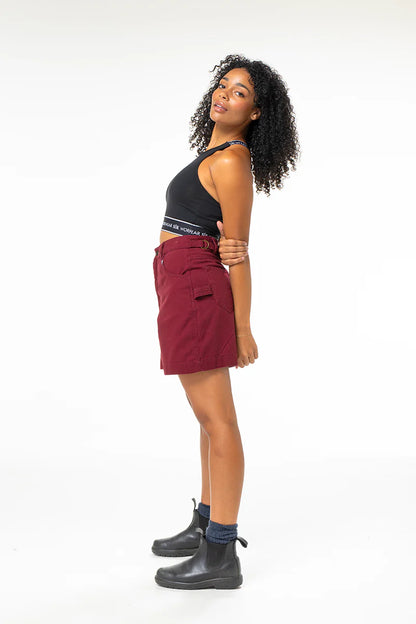 Utility Shorts - Burgundy
