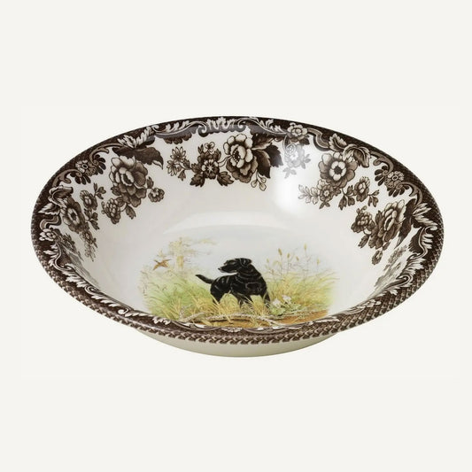 Woodland Black Labrador Ascot Cereal Bowl 8in