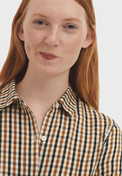 Checkered Shirt - Caramel