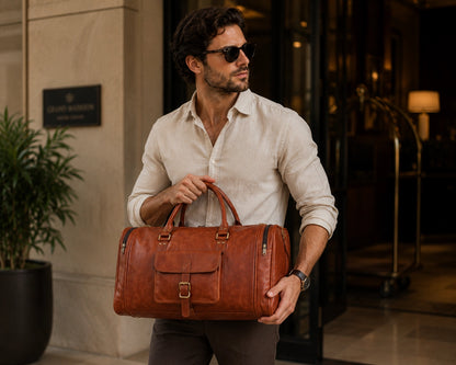 Leather Overnight Bag