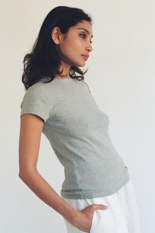 Bebe Organic Tee - Heather Grey