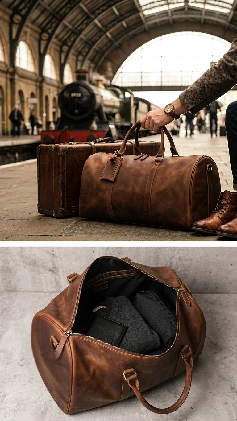 Leather Weekender Bag