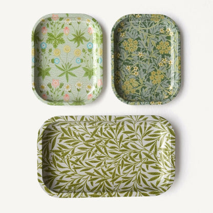 Metal Vintage William Morris Jasmine Pattern Tray