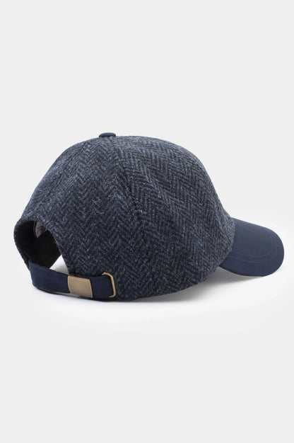 Harris Tweed Baseball Cap - Dark Navy