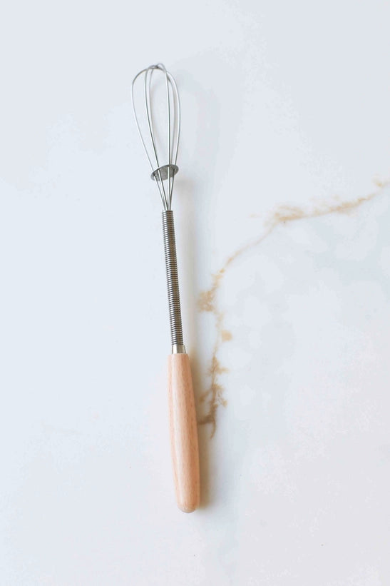 Vintage Mini Whisk with Wood Handle