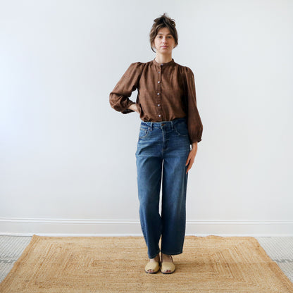 CA The Blouse - Chocolate Silk