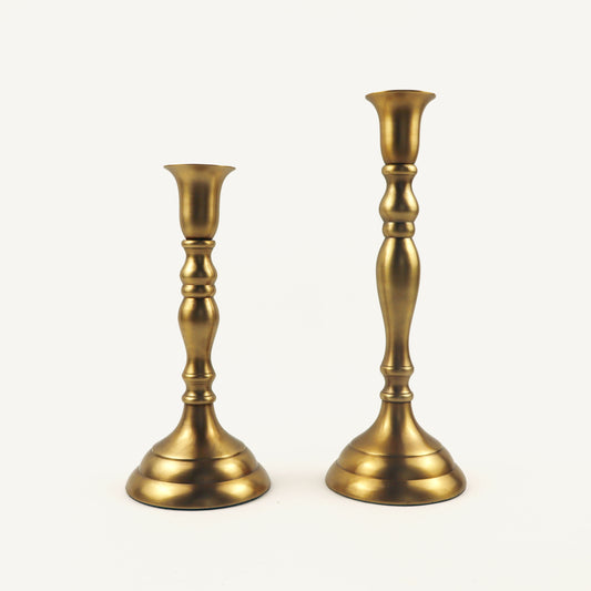 Brass Georgian Candlesticks