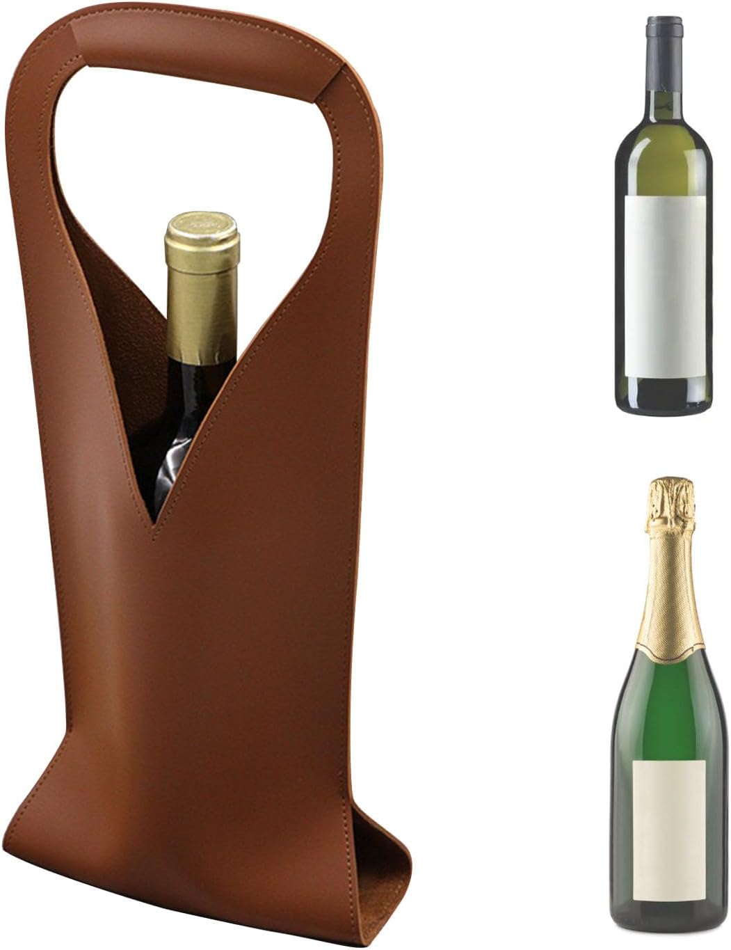 Leather Wine and Liquor Tote