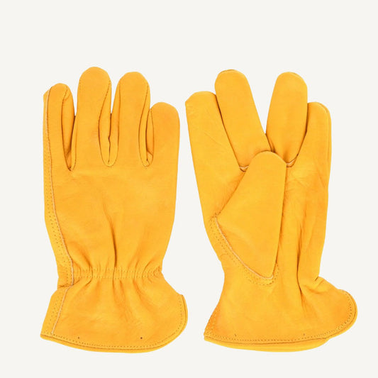 Yellow Leather Gloves