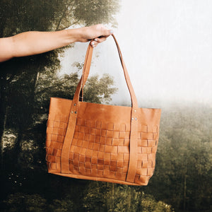 The Woven Leather Bag