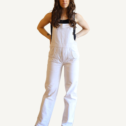 Cotton Overalls - White