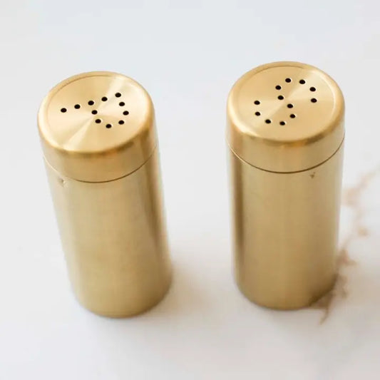 Brass Salt and Pepper Shaker Set