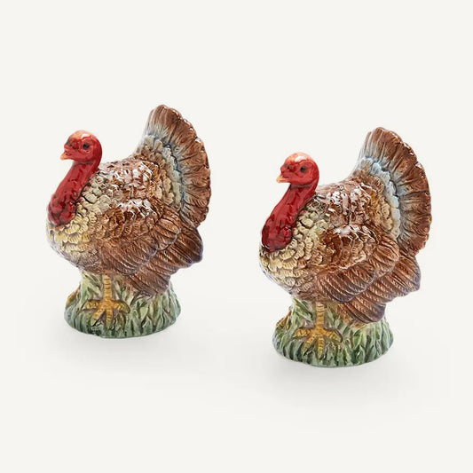 Woodland Turkey Salt & Pepper Shakers
