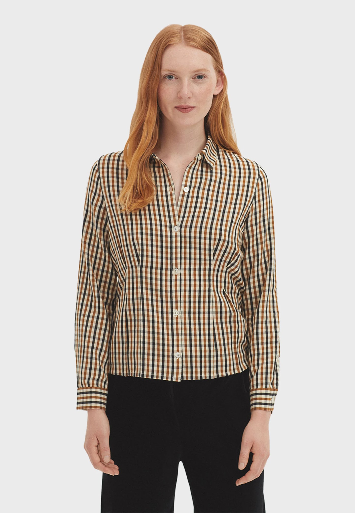 Checkered Shirt - Caramel