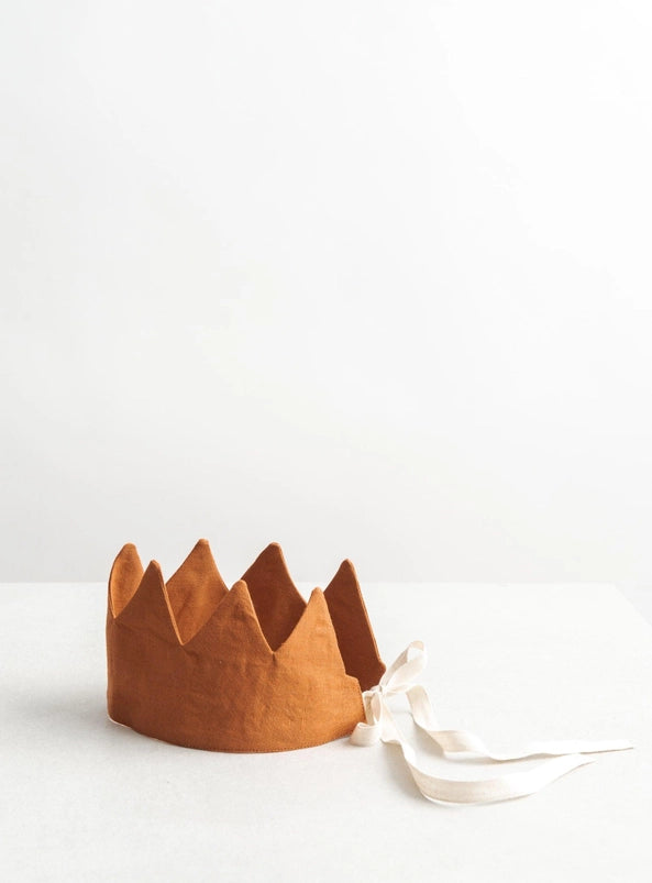 Linen Crown - Burnt Orange