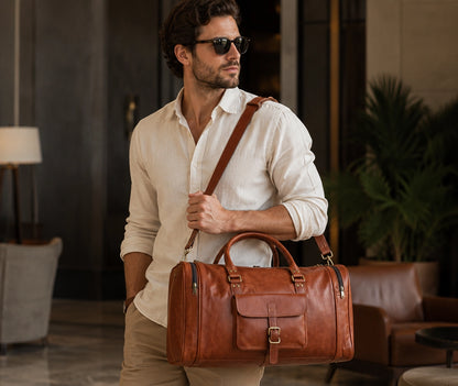 Leather Overnight Bag