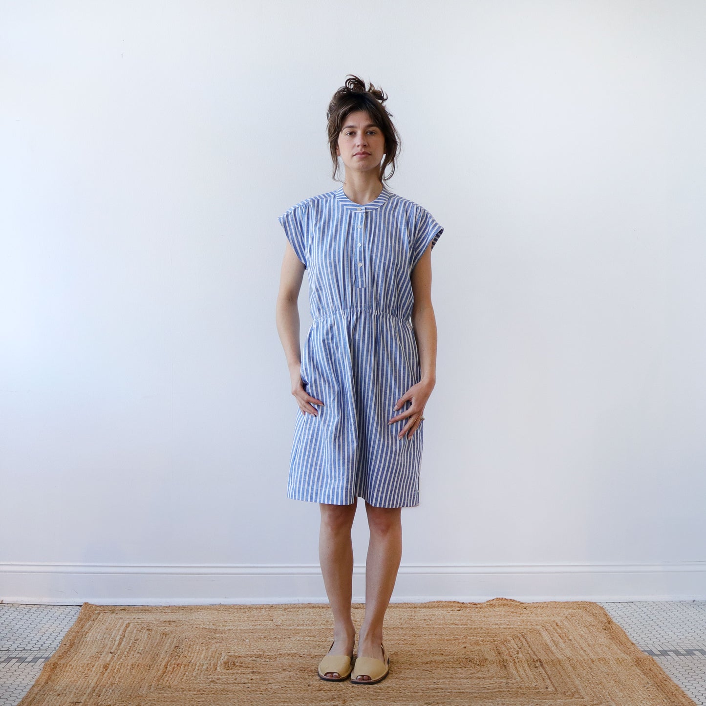 CA Everyday Dress - Blue Stripe