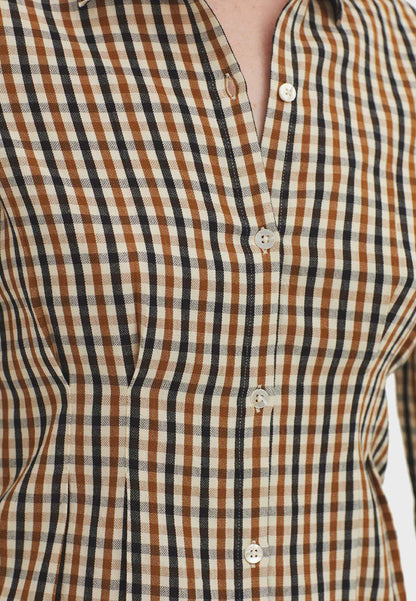 Checkered Shirt - Caramel
