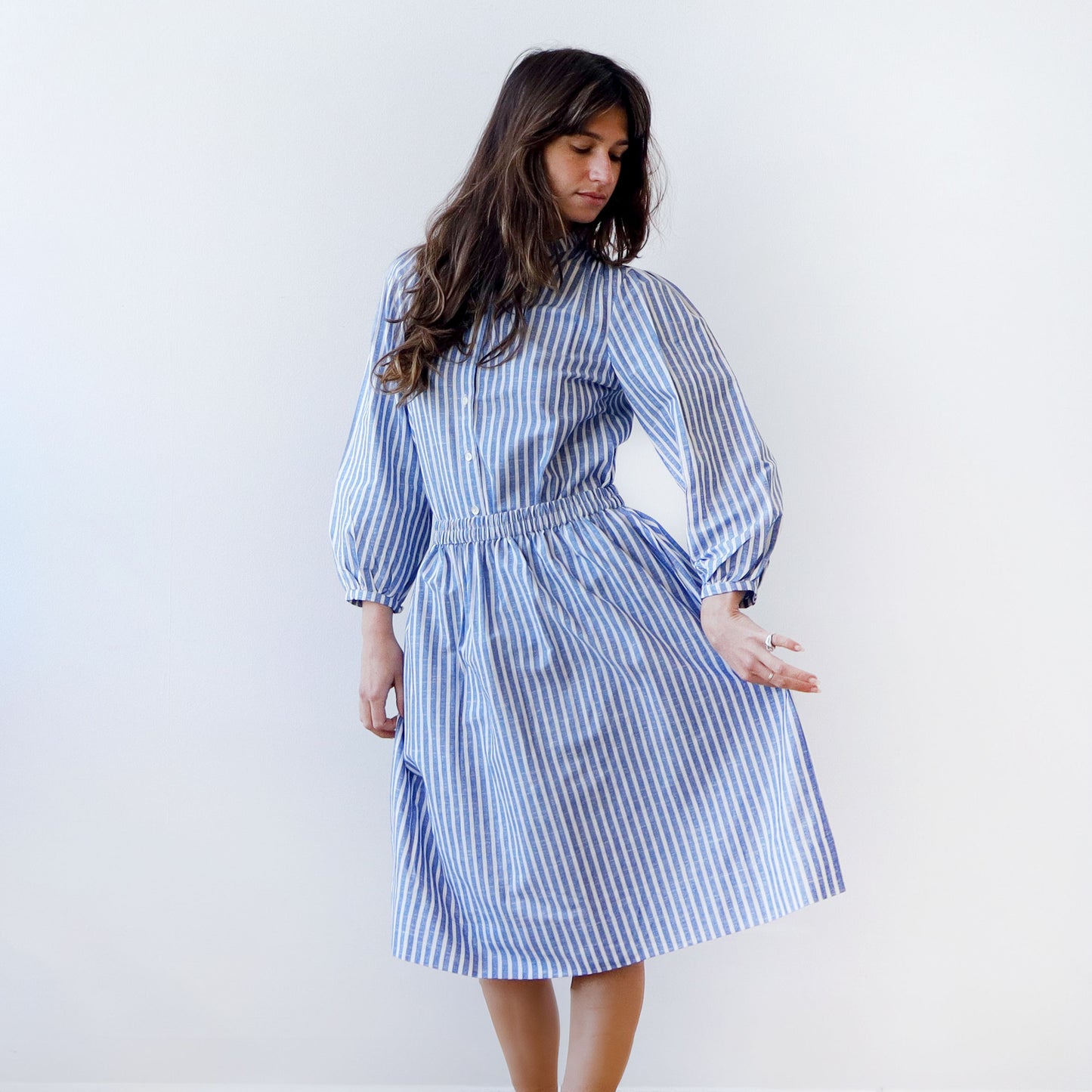CA The Blouse - Blue Stripe