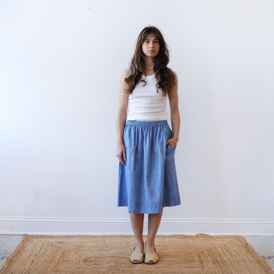 CA Everyday Skirt - Chambray