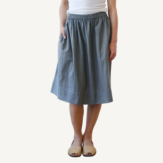 CA Everyday Skirt - Moss Plaid