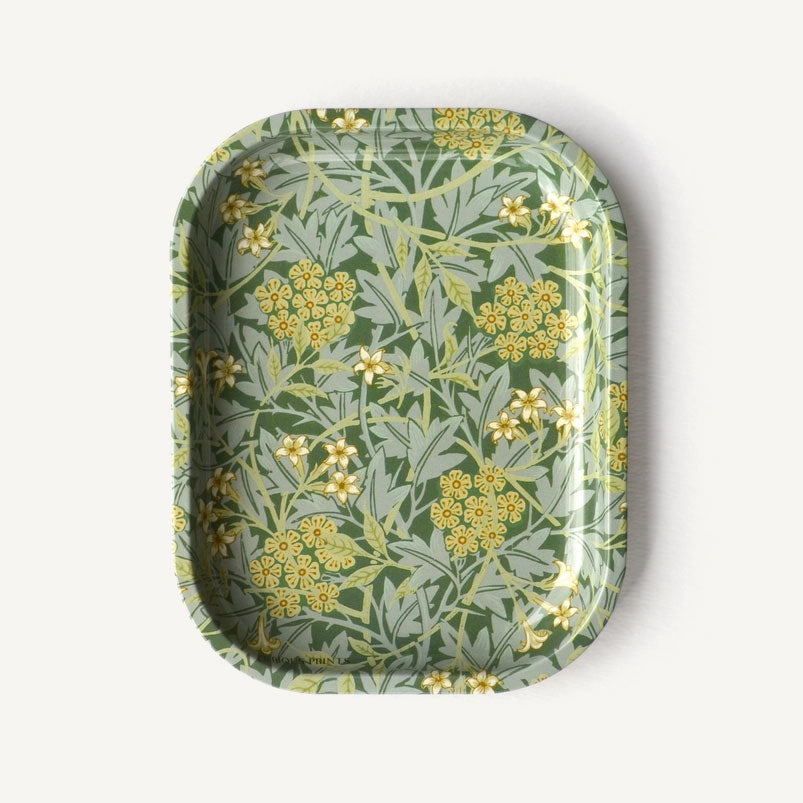 Metal Vintage William Morris Jasmine Pattern Tray