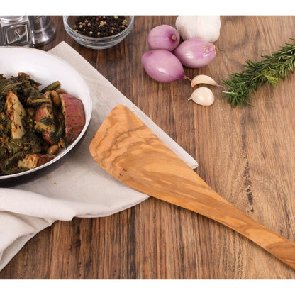 Italian Olive Wood Wide Spatula, 12.5in
