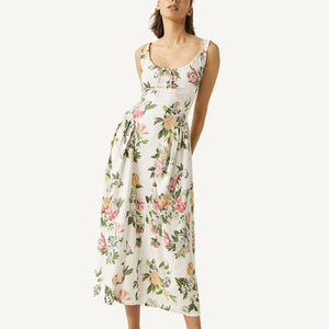 Shisha Linen Floral Maxi Dress