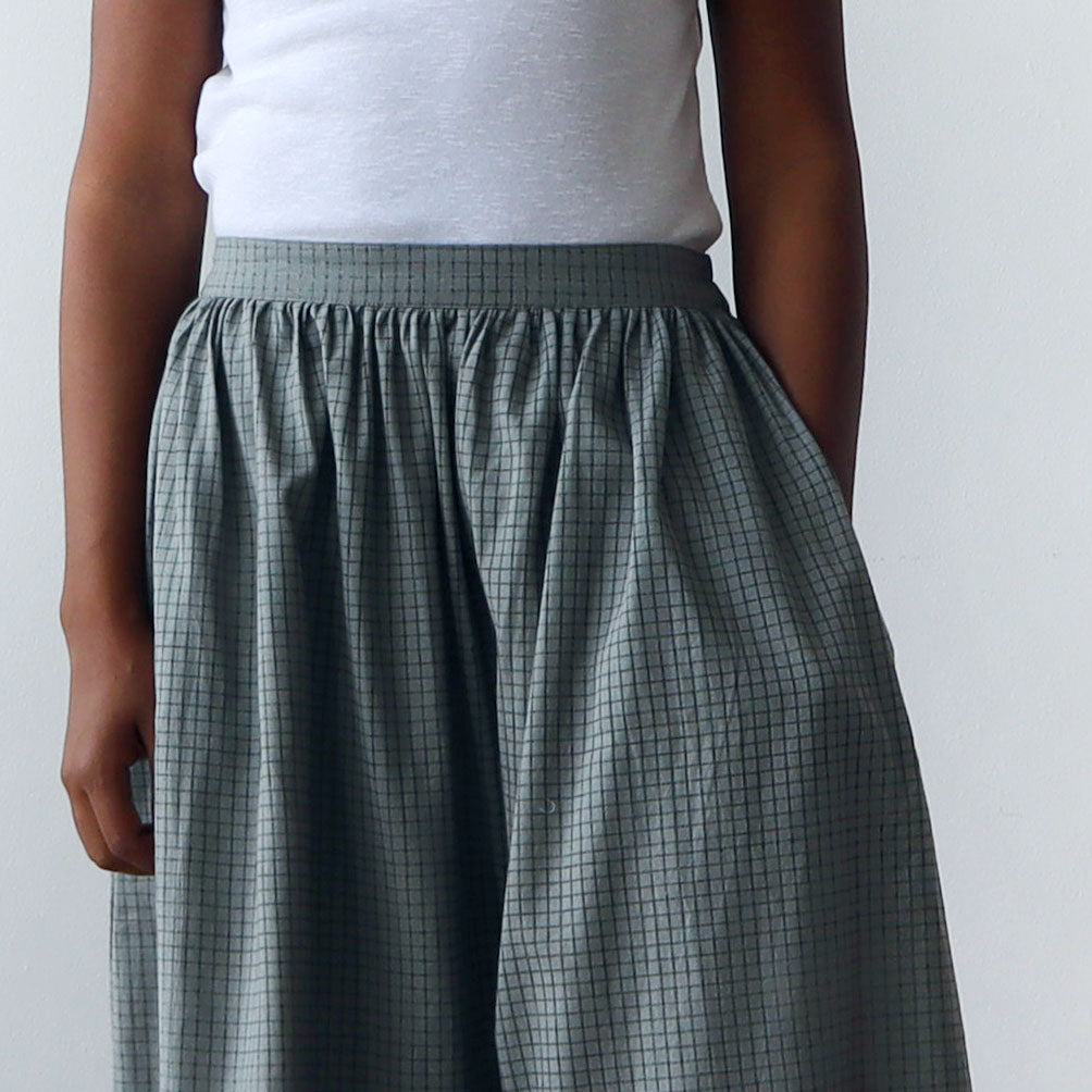 CA Grace Skirt - Moss Plaid
