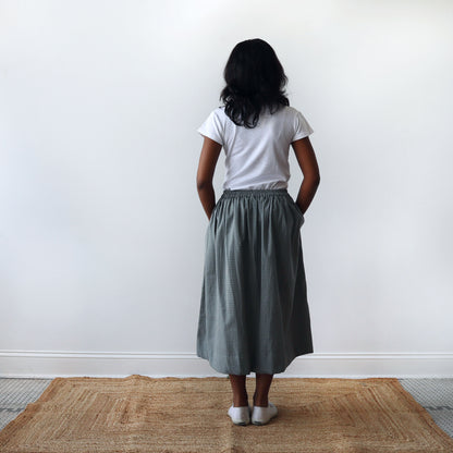 CA Grace Skirt - Moss Plaid