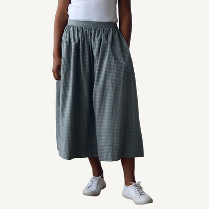 CA Grace Skirt - Moss Plaid
