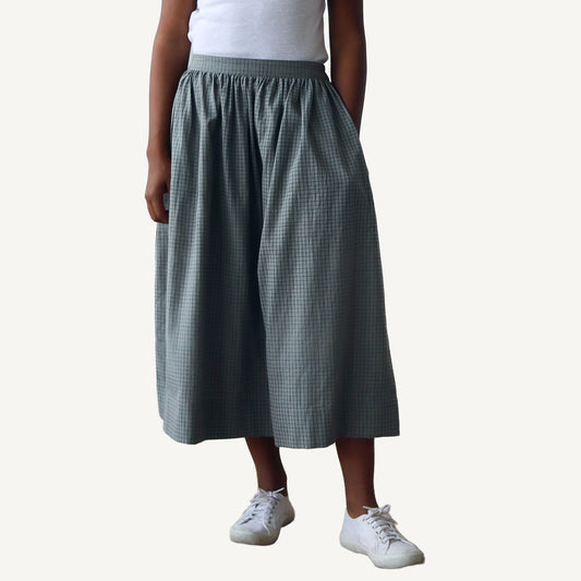 CA Grace Skirt - Moss Plaid