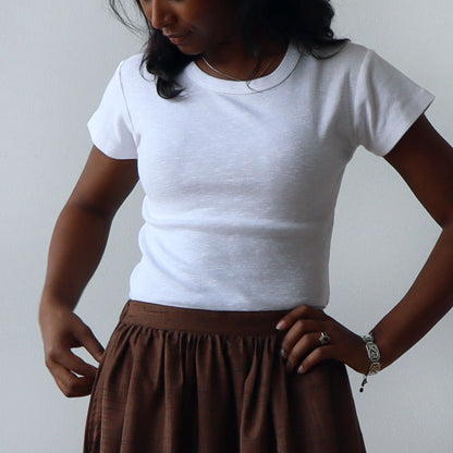 CA Grace Skirt - Chocolate Silk