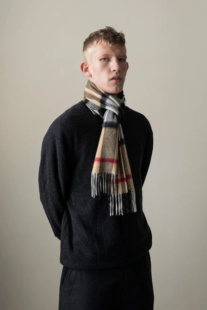 Cashmere Scarf - Exploded Camel Thompson