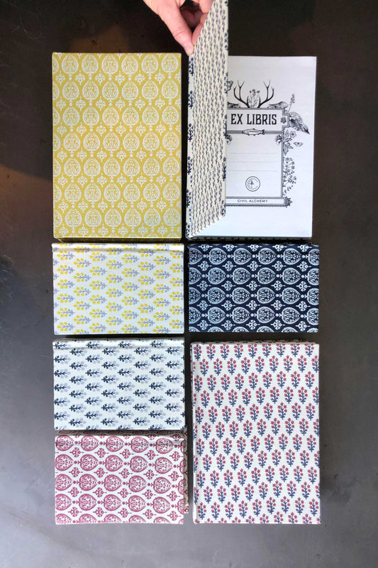 Block Print Hardbound Journal - Medium
