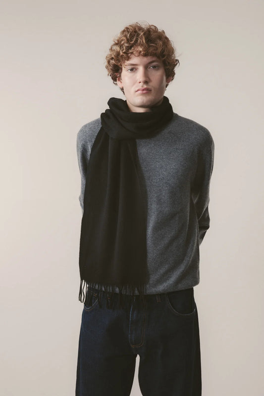Lambswool Scarf - Black