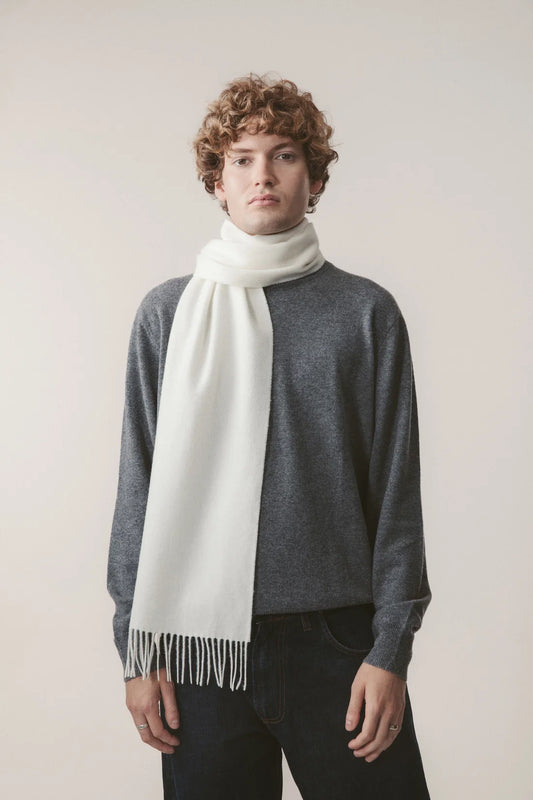 Lambswool Scarf - Soft White