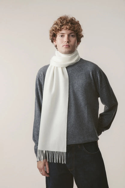 Lambswool Scarf - Soft White