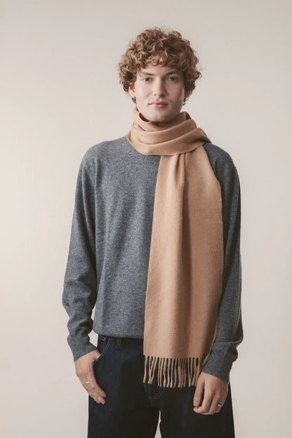Lambswool Scarf - Warm Camel