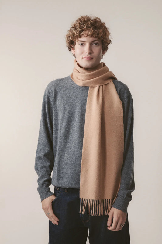 Lambswool Scarf - Warm Camel