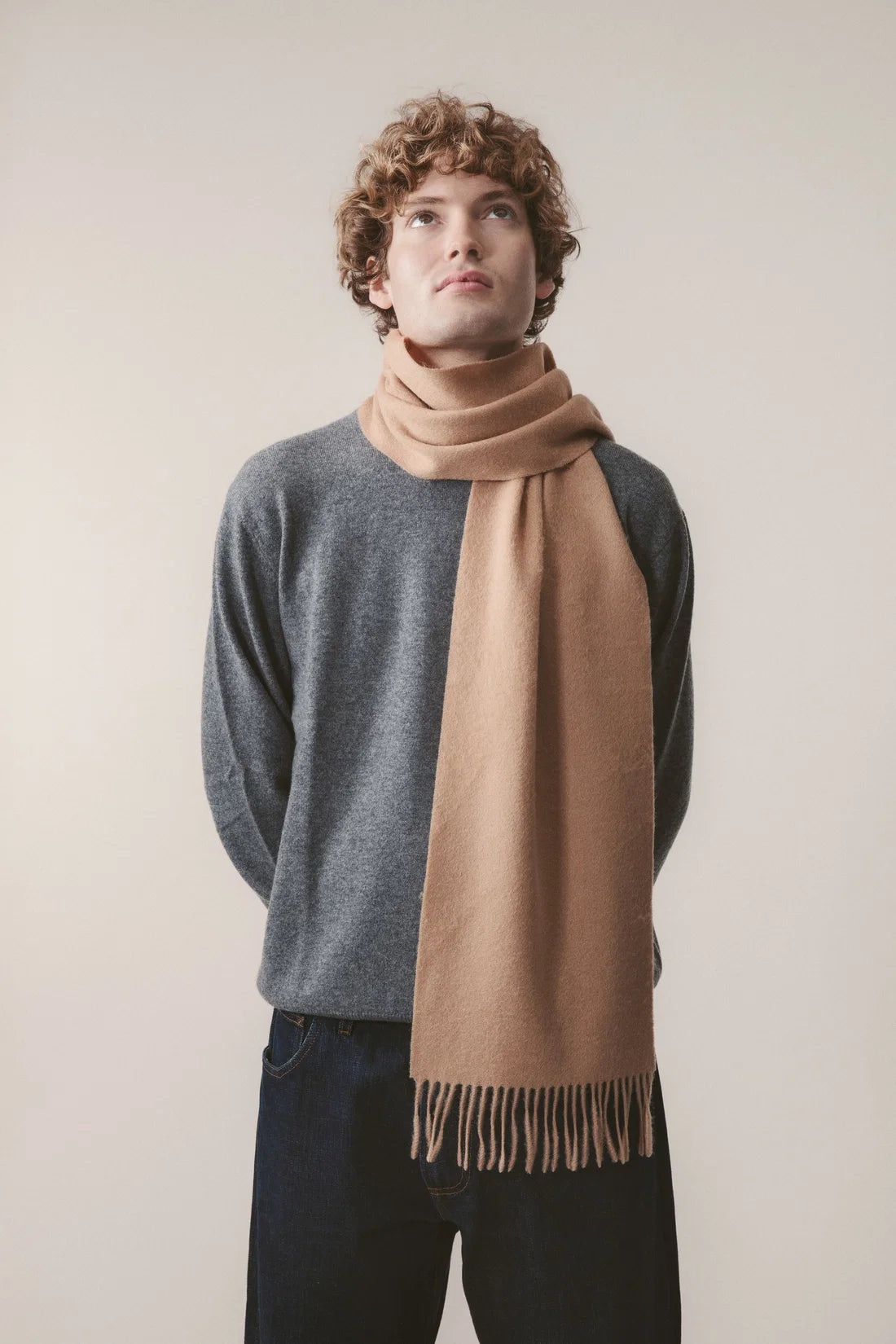 Lambswool Scarf - Warm Camel