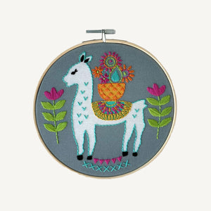 Embroidery Kit - Llama