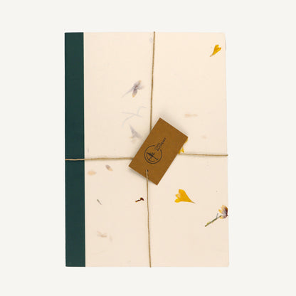 Flower Lokta Paper Journal Extra Large