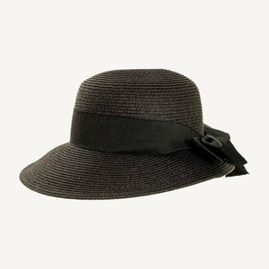 Lucie Black Sun Straw Hat