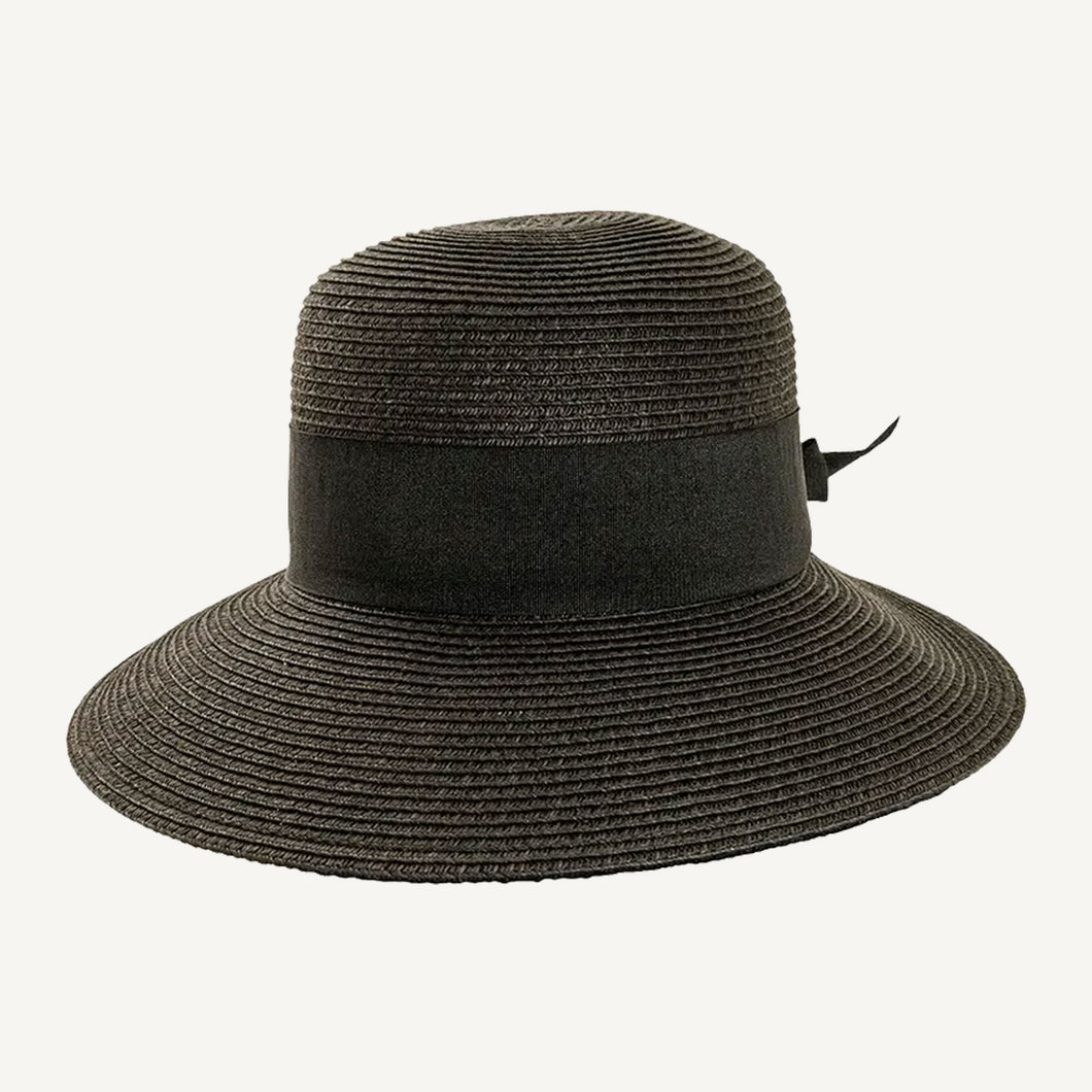 Lucie Black Sun Straw Hat