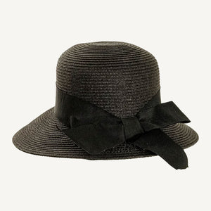 Lucie Black Sun Straw Hat