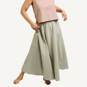 Lucinda Skirt Olive Stripe